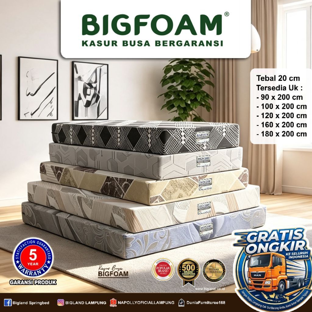KASUR BUSA BIGFOAM BY BIGLAND