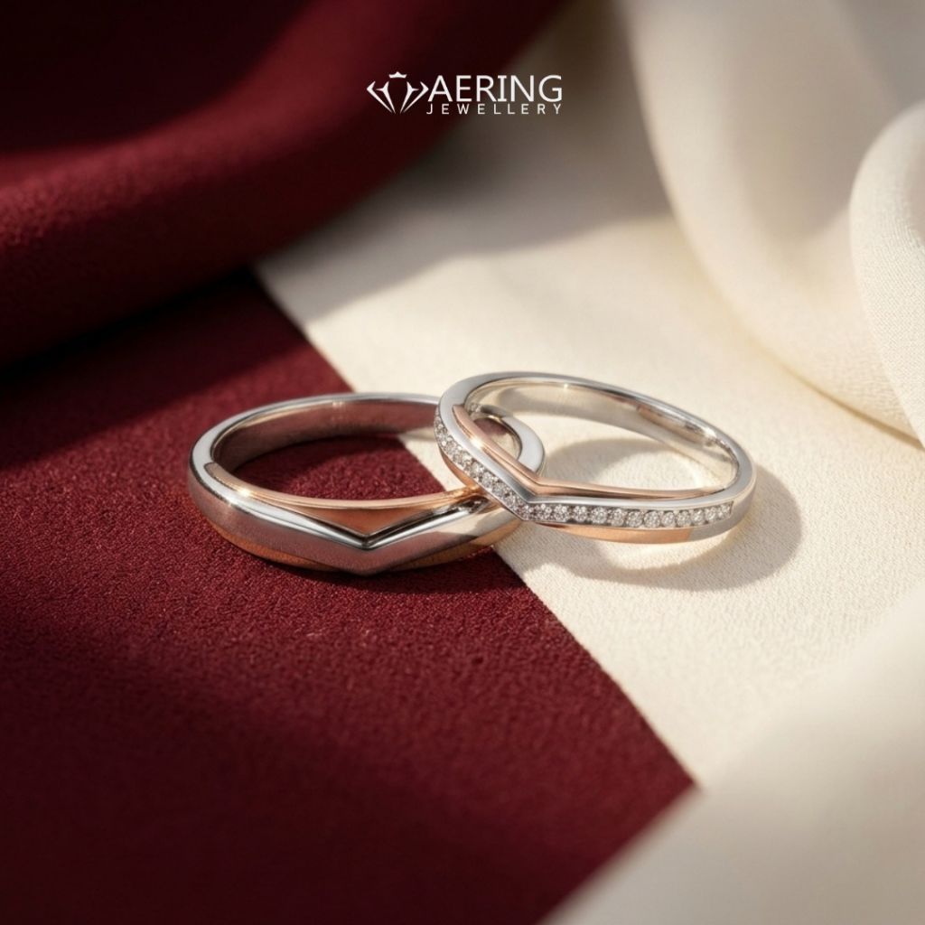 Cincin Palladium Paladium Emas Tunangan Kawin Custom Nikah Single Couple Sepasang Pria Cowok Laki 18