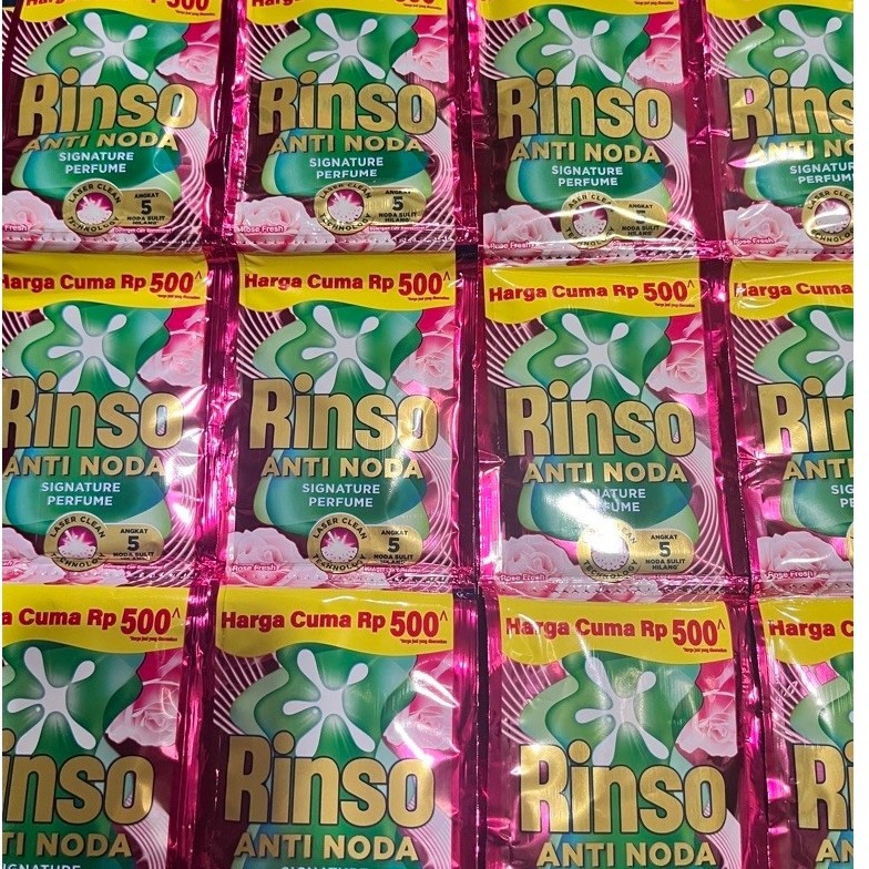 96 sachet/1dus Rinso cair 500san