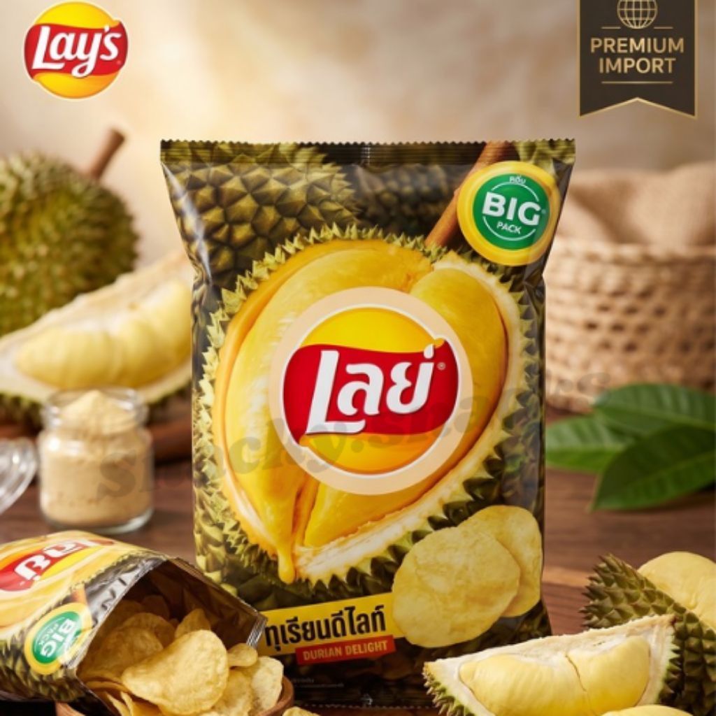 SNACK THAILAND - Lay's Durian Delight / chiki lay's durian