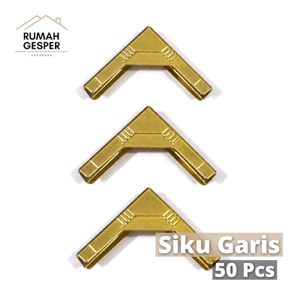 (50 PCS) SIKU GARIS SIKU BUKU PREMIUM YASIN BUKU WISUDA SKRIPSI MAP RAPOT SUDUT EMAS GOLD
