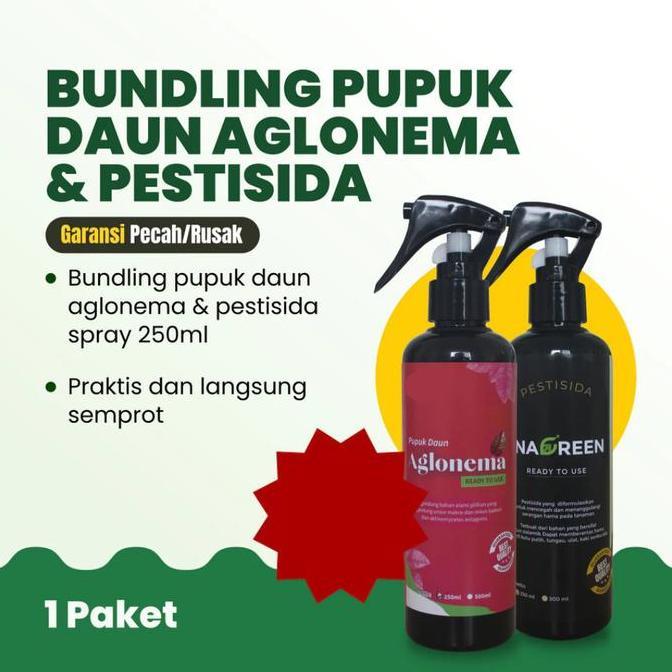 Harvest- Bundling Hemat Pupuk Aglonema 250Ml+Pestisida 250Ml Berkualitas Daun Tanaman