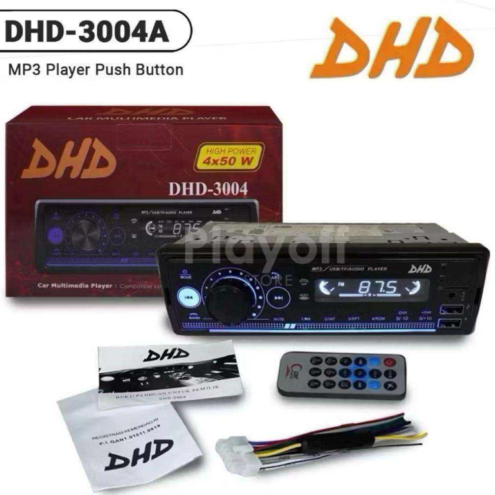 HEAD UNIT TAPE MOBIL SINGLE DIN MP3 BLUETOOTH 2 USB PORT DHD 3004 / DHD-3004