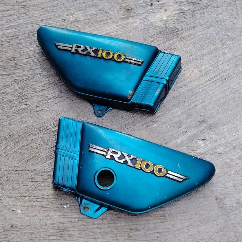 kempol yamaha Rx100 biru ori kempol RX 100 biru ori cover body Rx100 biru ori cover body yamaha Rx10