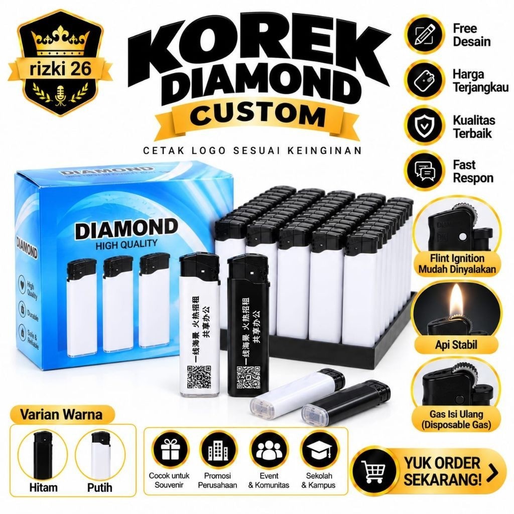 sablon korek api/korek api custom/souvenir korek gas