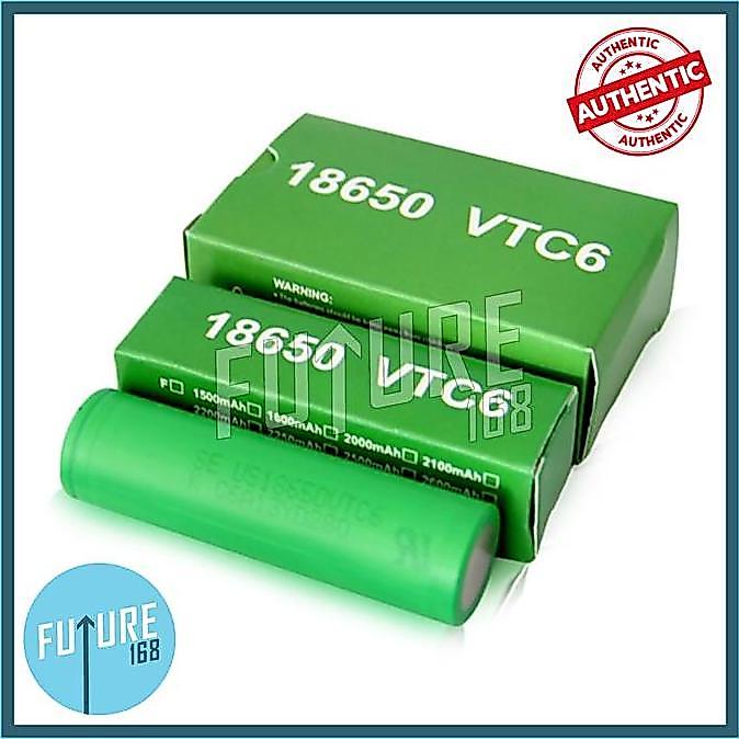 SONY VTC6 Battery 18650 3000mAh AUTHENTIC 100%, Baterai Sony VTC 6