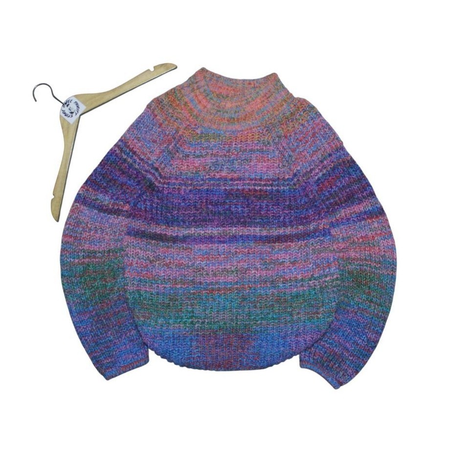 gap rainbow sweater waffle knit