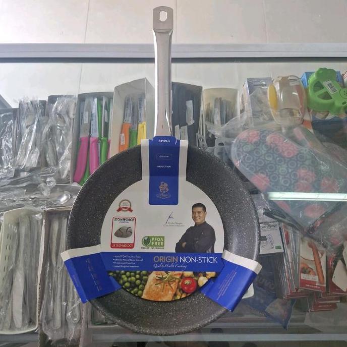 TERBARU - B2003726 Frying Pan Non Stick Bima Origin D26cm, Stone Force Coating, 3ply Base Cookware