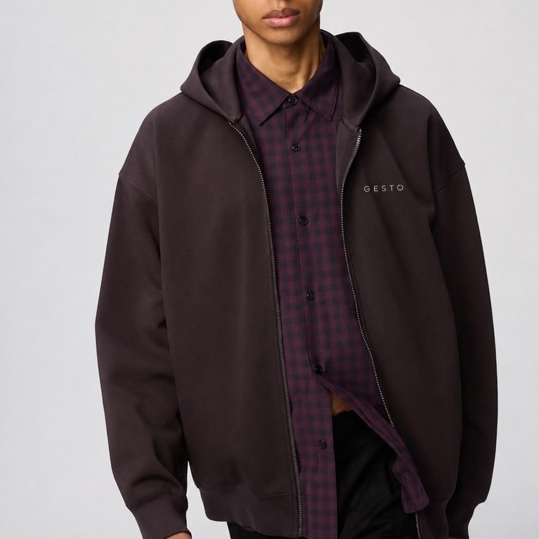 GESTO Premium Custom Hoodie Jacket – Jaket Hoodie Custom Logo & Branding