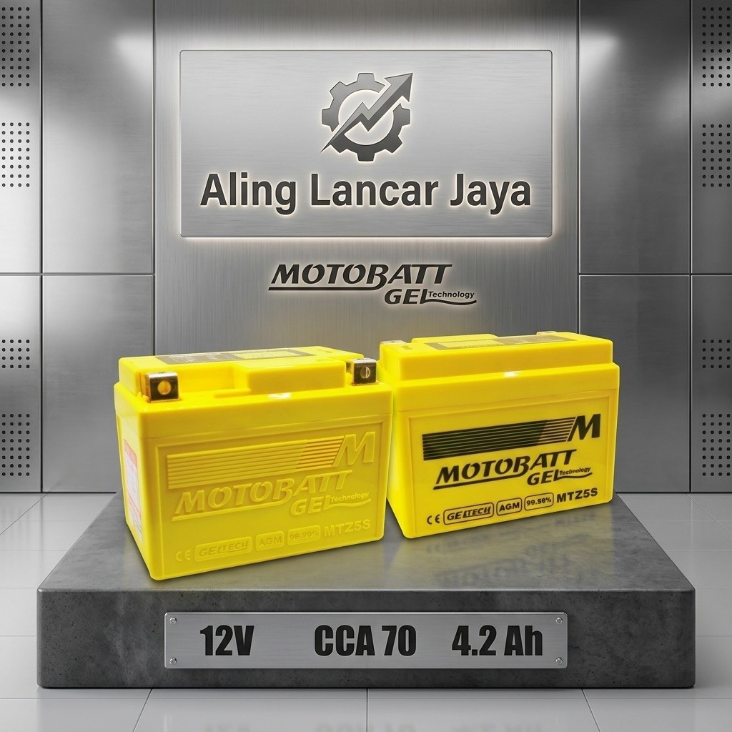 Aki Motobatt /Accu Motor  MTZ5S 100% Original
