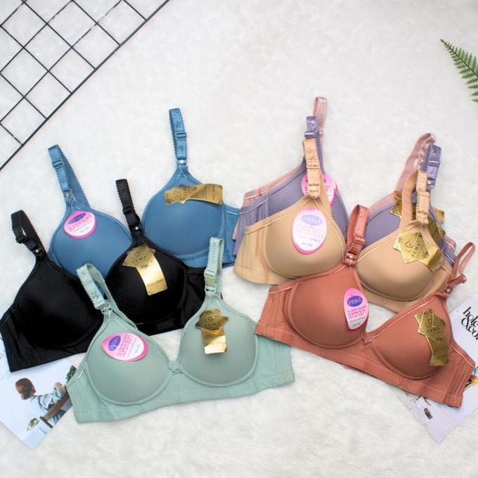 Bra Wanita Cup B Original Fema B5 / Bh Perempuan Super Soft Tanpa Kawat Fema - B5