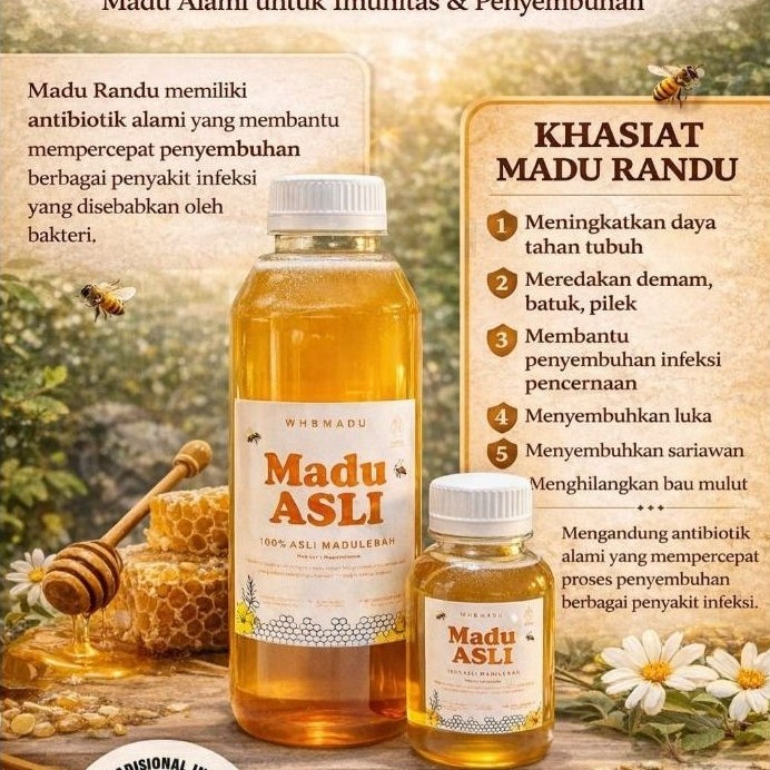 Madu Asli Nectar Randu Pati Jawa Tengah 500ml