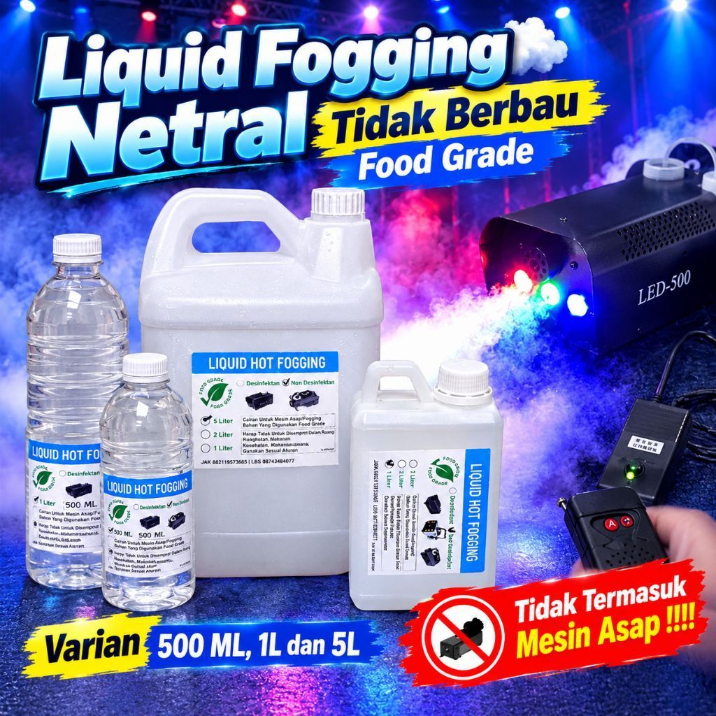 AAU cairan asap panggung cairan smoke liquid fogging cairan mesin fogging asap kabut smoke panggung 