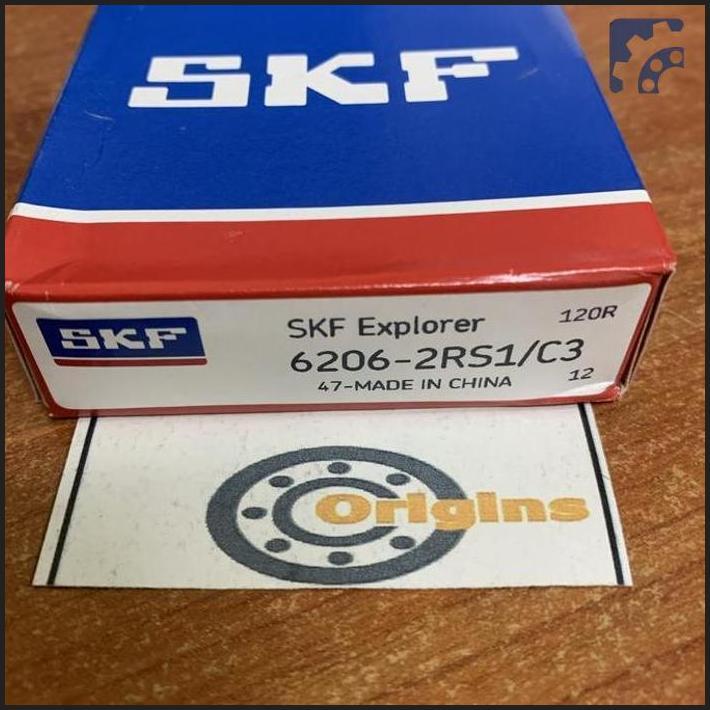Bearing 6206 2Rs C3 Skf Original 6206-2Rs1/C3 Baru