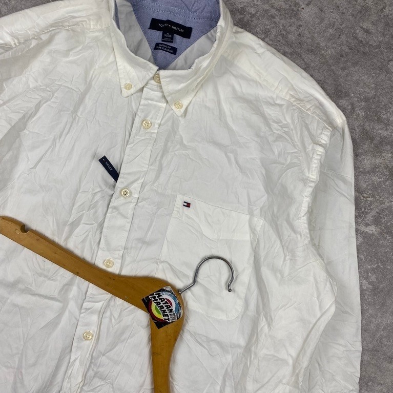 tommy hillfiger original oxford white long shirt
