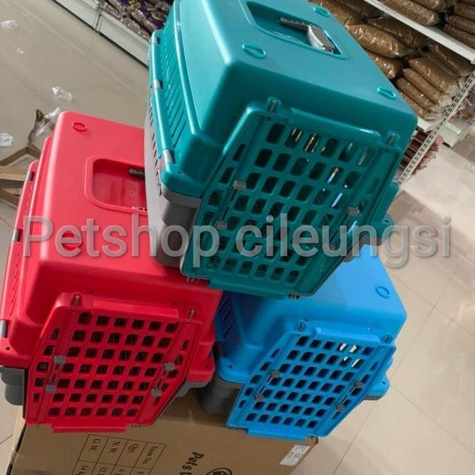 Pilihan Tepat Canel Box pet voyager ukuran 50x35x34cm / Pet Cargo kucing doggy murah Paling keren