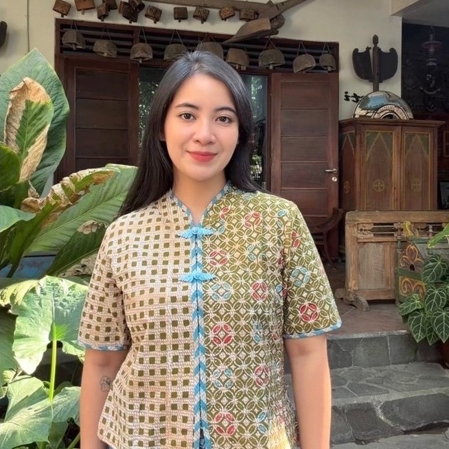 BATIK SASETI Blouse Wanita Batik Model Cheongsam