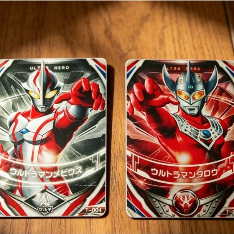 Dx Ultraman Orb Ring Card Mebius Set Taro Bandai