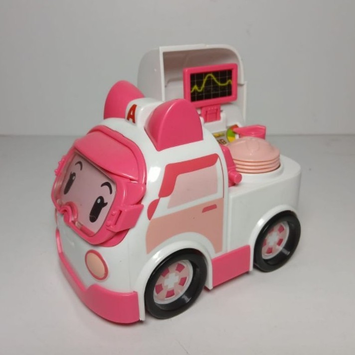 Mainan Mobil Robocar Poli Amber Roy Helly Original Silverlit dan Roi Visual