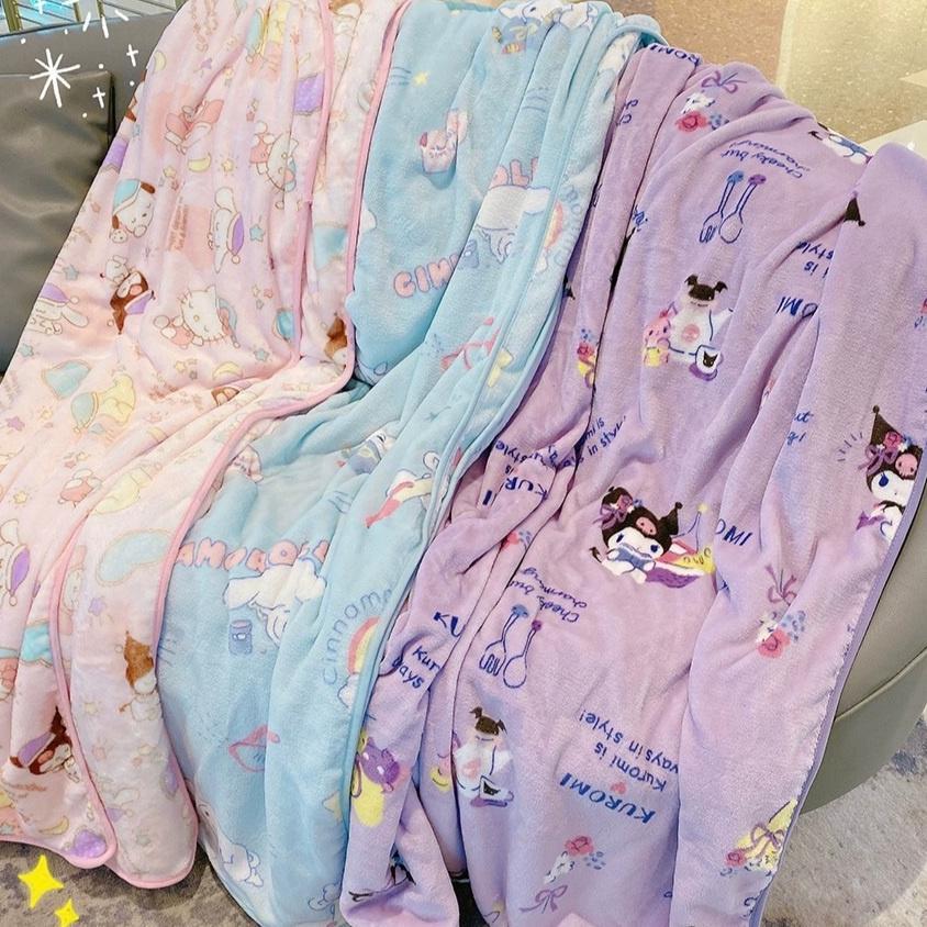 Selimut Blanket Sanrio Zootopia Halus Kuromi Cinnamoroll