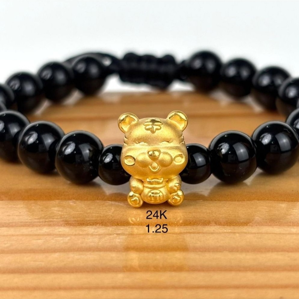 Gelang emas 24k macan kantong uang
