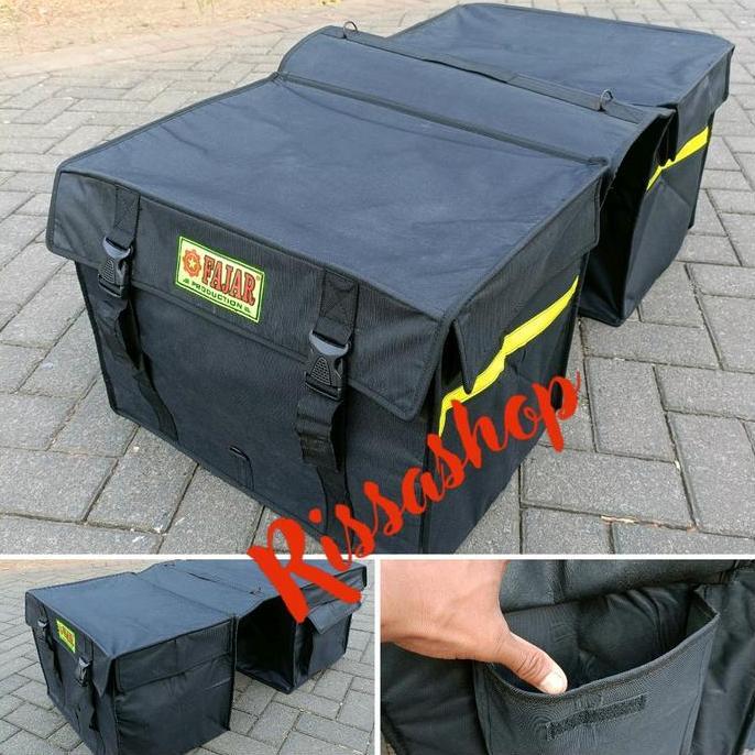 TERBARU Tas Obrok Motor Kurir Tebal Kantong Super Jumbo Accessories Besi Laki