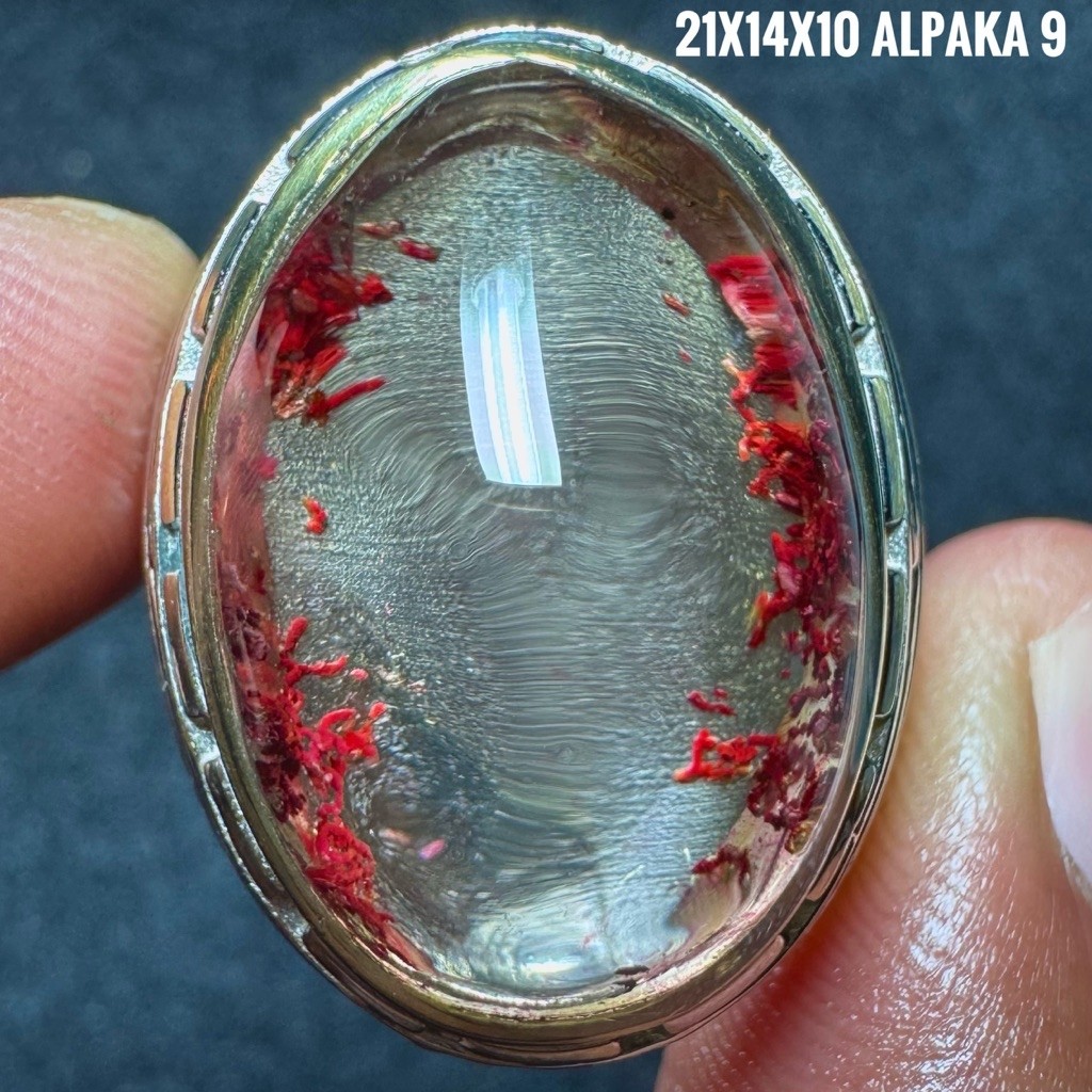 Cincin Batu Akik Natural Kecubung Karang