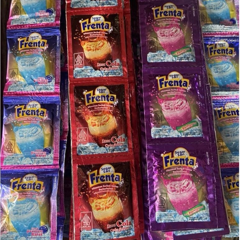 Frenta renceng 7gram x 10pcs / minuman serbuk sprite /Frenta sachet / Frenta semua rasa