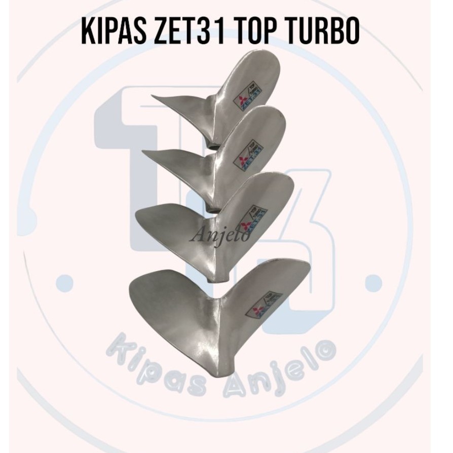 Baling-baling atau Kipas perahu ketinting balap model Thailand Zet31 TOP TURBO khusus balap