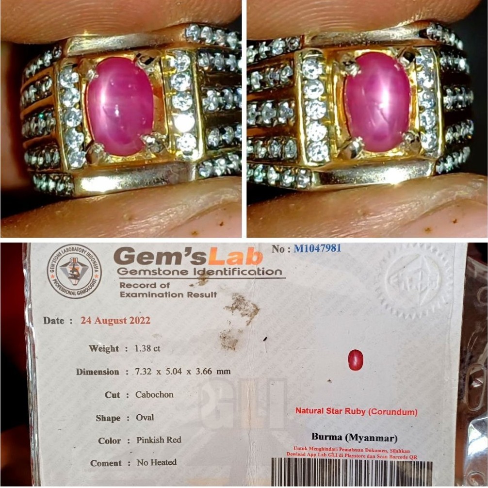 Natural Ruby Star Burma no Heat