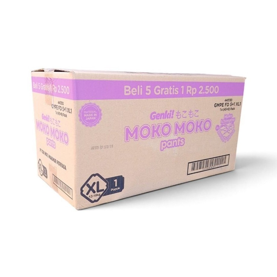 moko Moko pants renceng isi 1 ukuran XL