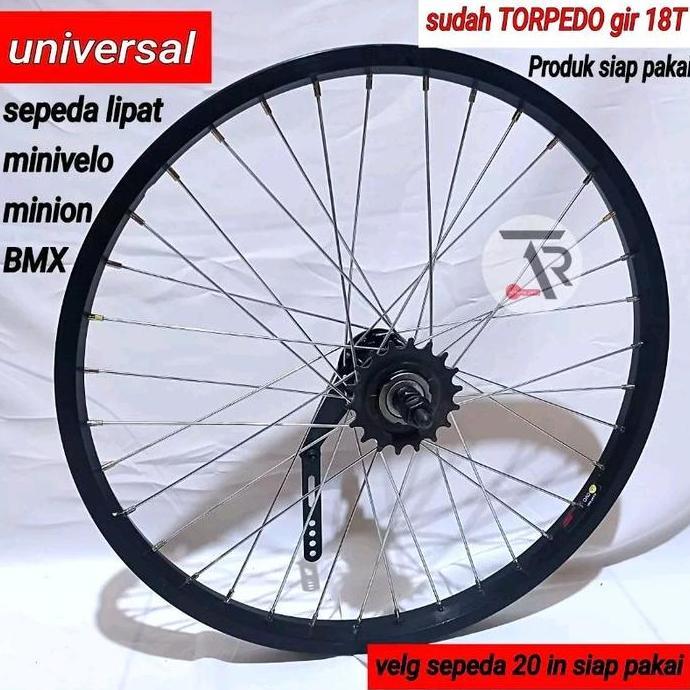 Velg Sepeda Bmx 20 In Torpedo Siap Pakai / Velg Sepeda 20In Torpedo Siap Pakai Sudah Dirakit Dan Dis