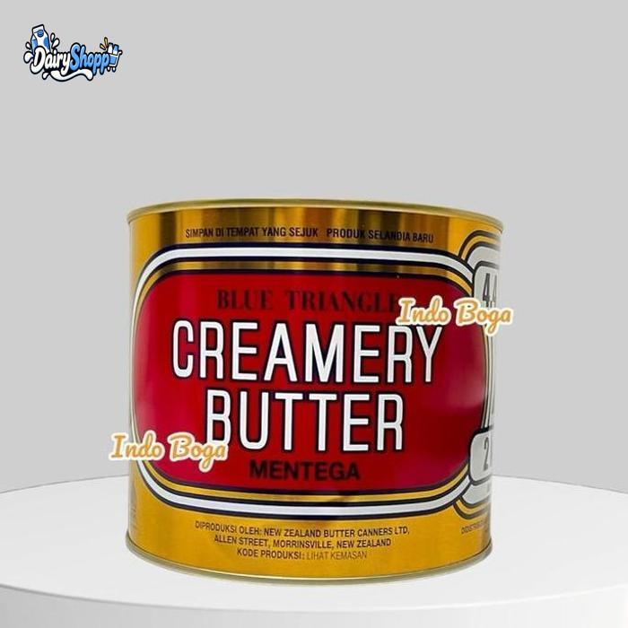 Blue Triangle Creamery Butter Mentega 2 kg / salted butter triangle 2kg
