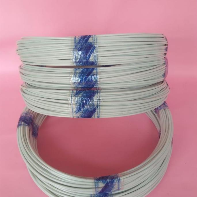Gacorbanget- Ruji Jeruji Fiber 1,8Mm Putih Susu Setengah Kilo Ruji Kandang Burung Ebod Bnr Radja Dll