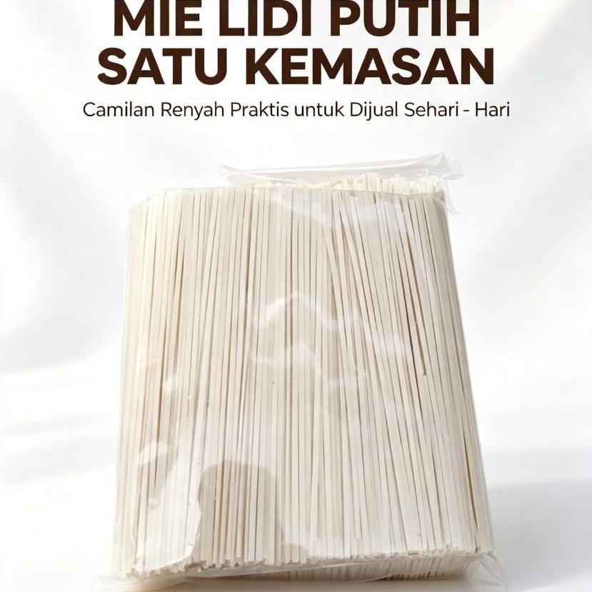 Mie Lidi Mentah Original / Mie Lidi Mentah Putih