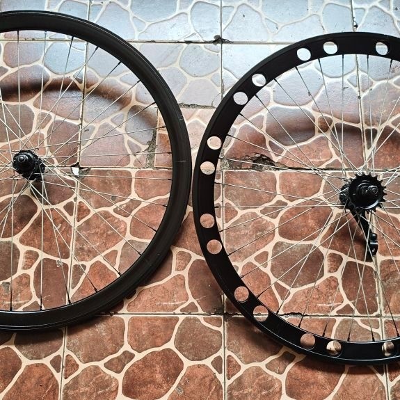 Wheelset Velg 700c Fixie Depan belakang
