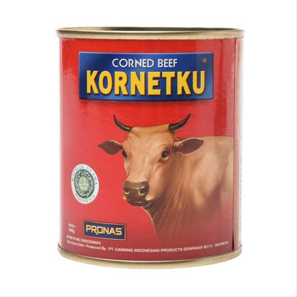 KORNETKU Corned Beef Kornet Daging Sapi 340gr / Kornet Sapi
