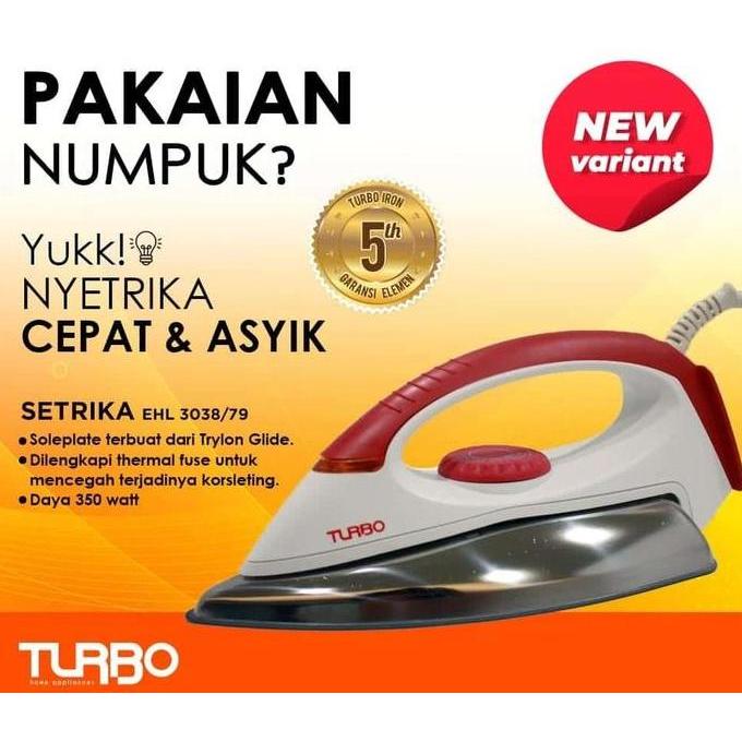 Setrika TURBO EHL3038 Dry Iron EHL 3038