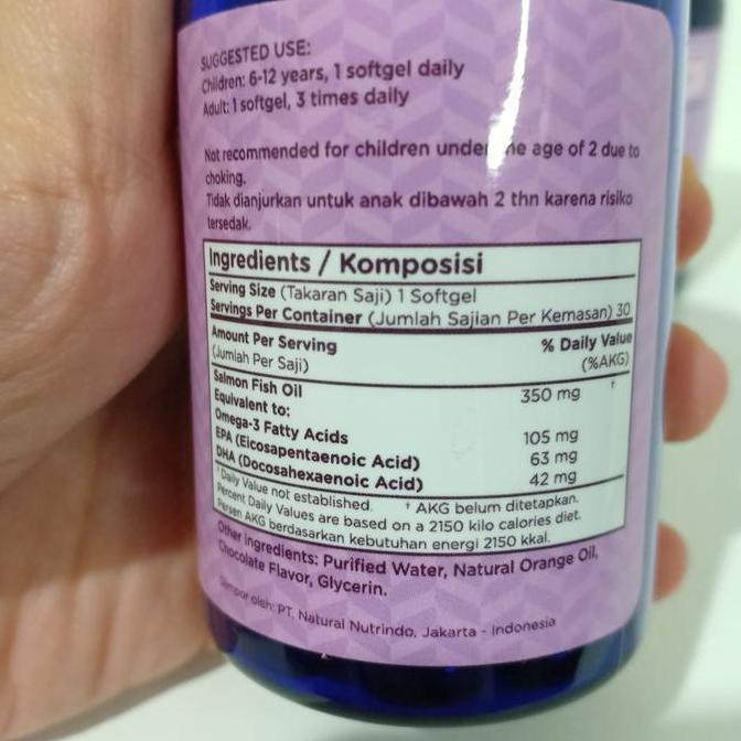 Wellness Omega 3 Fish Oil 1000mg 75 - 150 375 softgell