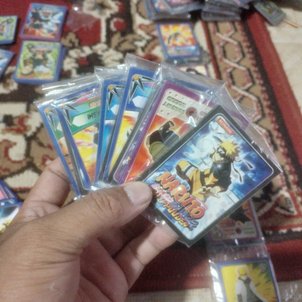 gambar kartu kwartet naruto mainan anak 10 pack (1 renteng)