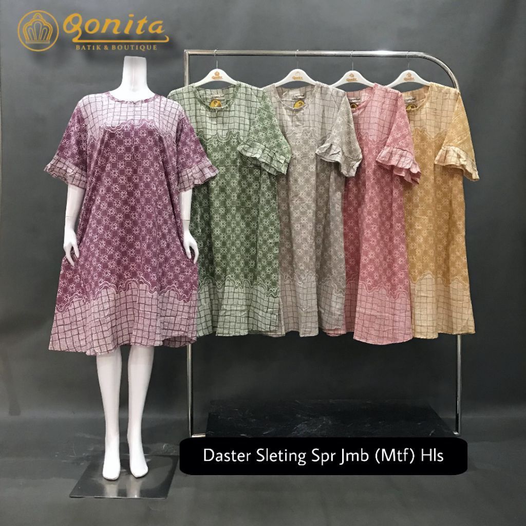 Qonita Batik _ Daster Sleting Spr jumbo hls