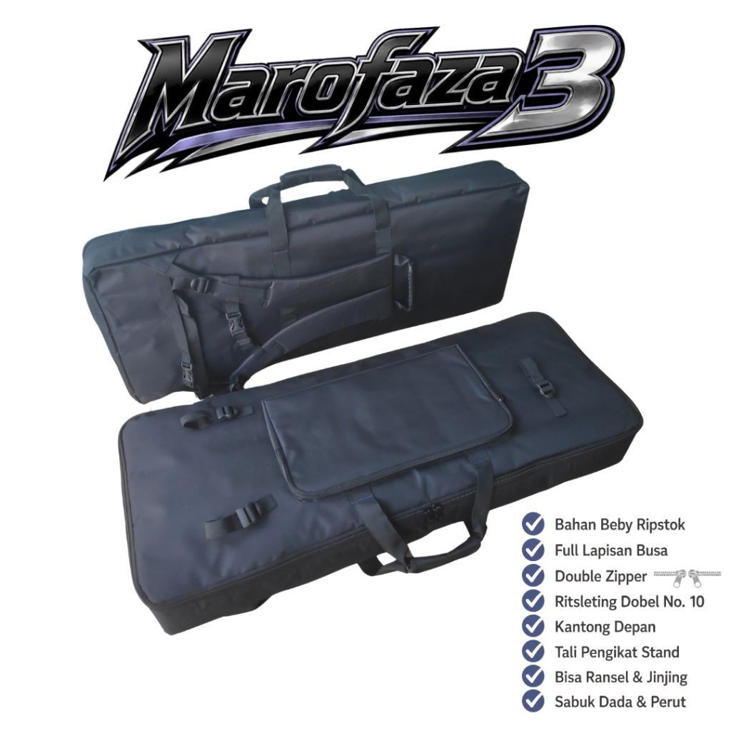 Marofaza 3 Tas Keyboard Korg PA700 Korg PA900 Korg PA600 Korg PA300 Korg PA1000 Gigbag Softcase Saru