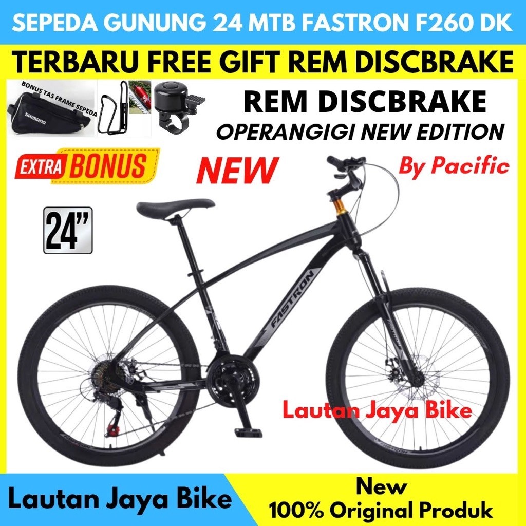 Sepeda Gunung MTB 24 Fastron F260 DK Rem Discbrake Operangigi New