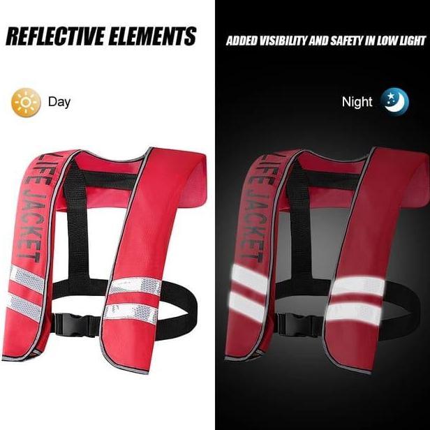 AUTOMATIC LIFE JACKET CO2, JAKET PELAMPUNG OKSIGEN PESAWAT, LIFE VEST
