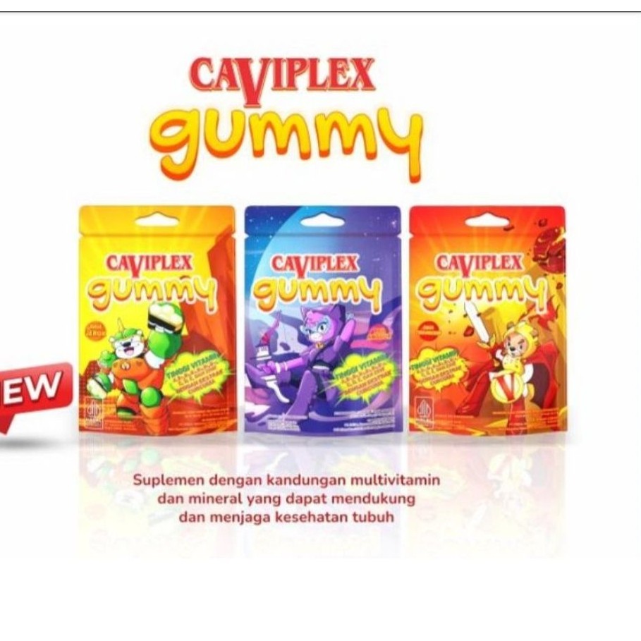 CAVIPLEX GUMMY MULTIVITAMIN / CAVIPLEX GUMMY ANAK / CAVIPLEX GUMMY / CAVIPLEX GUMMY VITAMIN ANAK