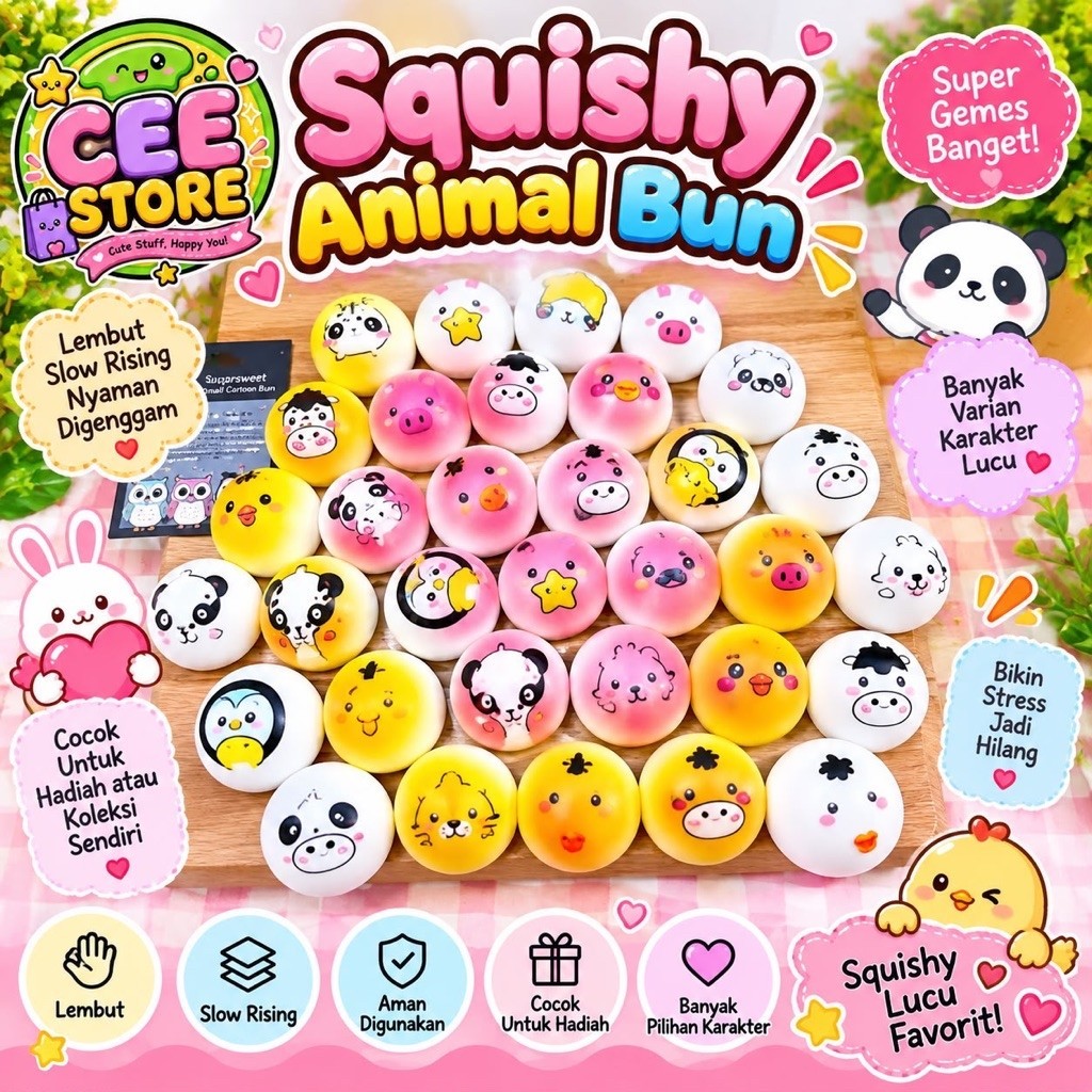 Squishy Sugar Animal Bun