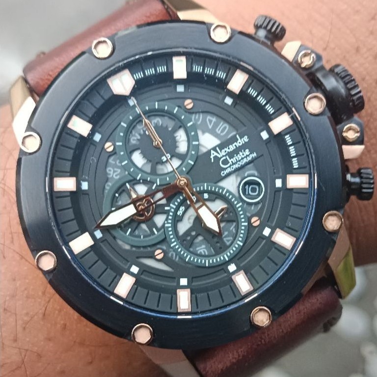 Alexandre Christie Chronograph AC 6564 MC LBRBA