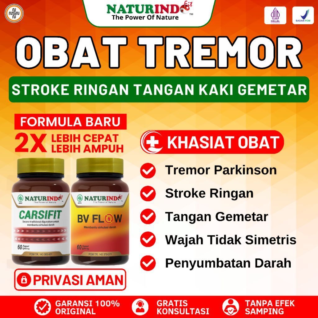 Obat Tremor Parkinson Stroke Ringan Herbal Carsifit Naturindo