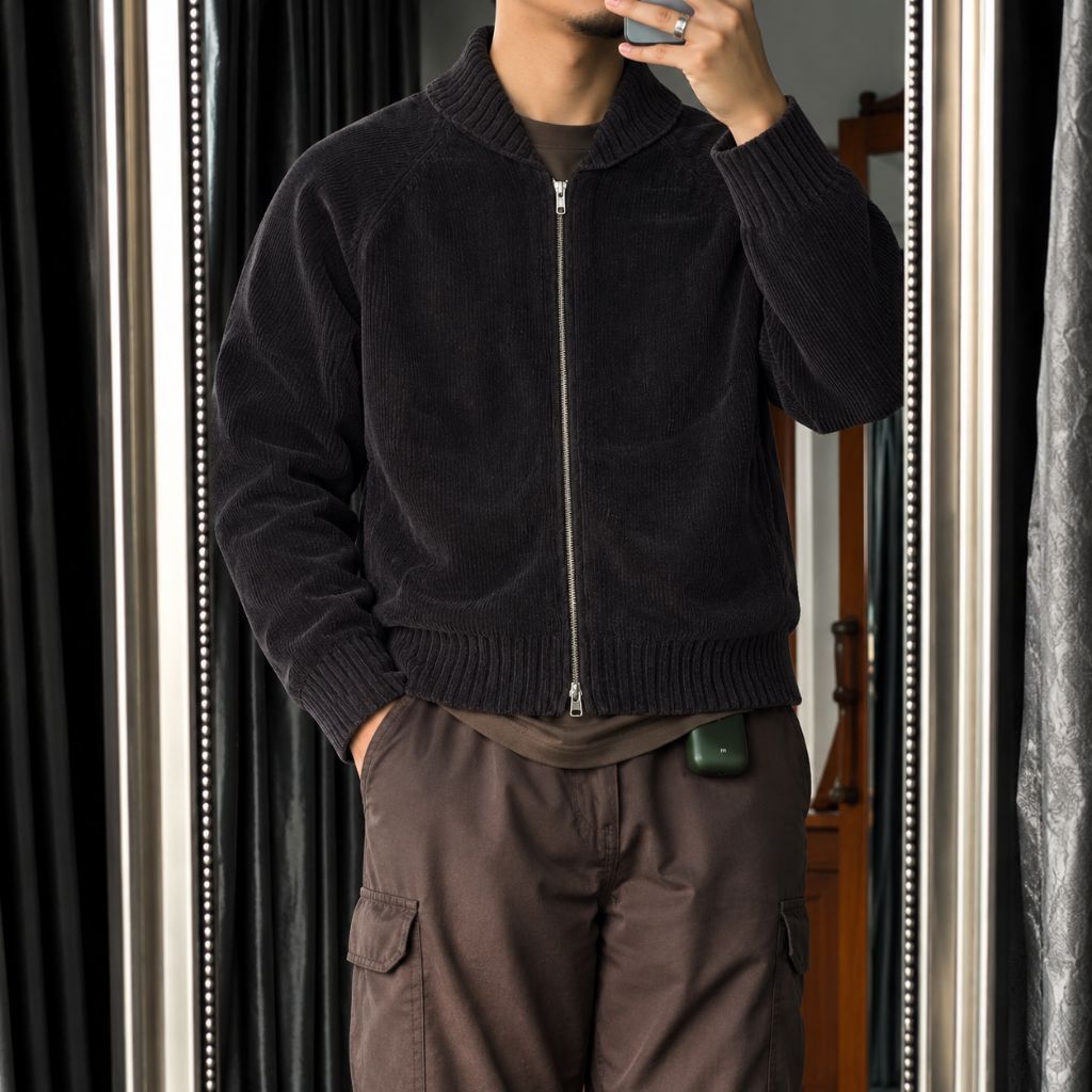 knitwear doubleZipper Jacket by comme ca ism