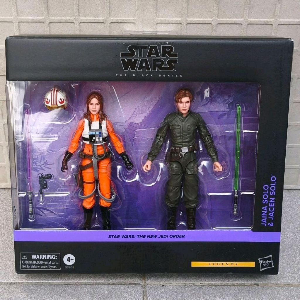 HASBRO STAR WARS BLACK SERIES JAINA SOLO & JACEN SOLO 2-PACK THE NEW JEDI ORDER LEGENDS